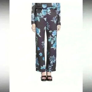 The Kooples 90’s Flower Pants. Blue/black formal. Size 1/small.